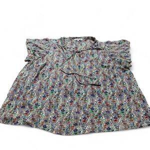 Rose & Olive Multicolor Floral Mini Skirt